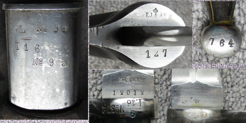 Kampfmesser Umbau aus Bajonett Seitengewehr Schwedenmauser M1896 M/96 E.J.A.B. mit Koppelschuh – Bild 4
