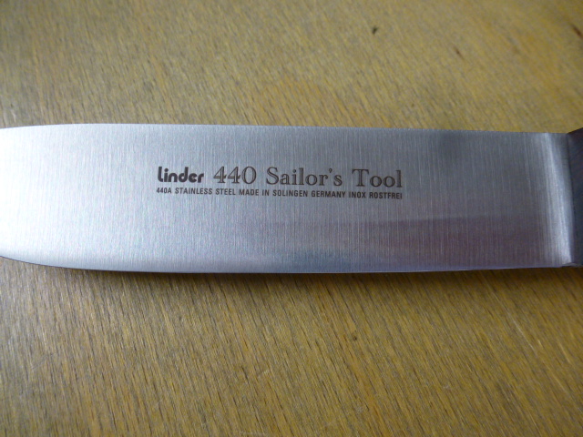 Linder - Messer - 440A SAILOR'S TOOL MS - Nr. 167113 - Griff aus Cocoboloholz - Lederscheide in OVP – Bild 5
