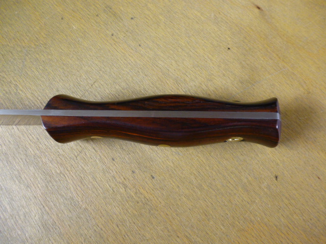 Linder - Messer - 440A SAILOR'S TOOL MS - Nr. 167113 - Griff aus Cocoboloholz - Lederscheide in OVP – Bild 4