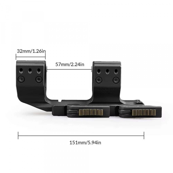 Blockmontage,Cantilever Ø 30mm H 38mm 6MIL/20,6MOA,Quick-Montage QDP3616 – Bild 3