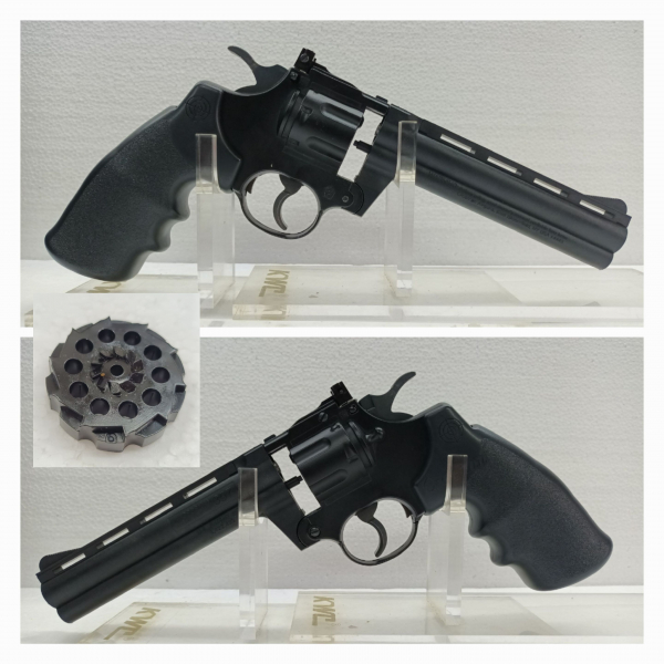 Luftpistole Revolver __ Crossman Mod.357 + Magazin __ Kal. 4,5mm __ Bestzustand für kleines Geld – Bild 1
