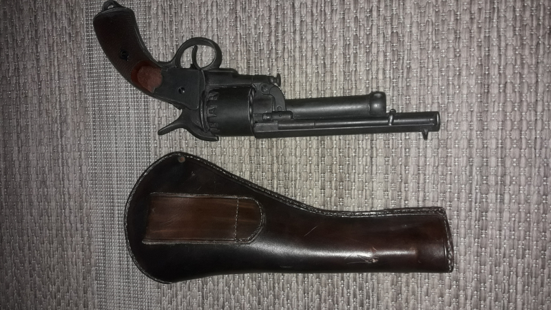 Revolver LeMat mit Holster, Bürgerkrieg, Sezession, Militaria, „Deko- Version“, Denix – Bild 4