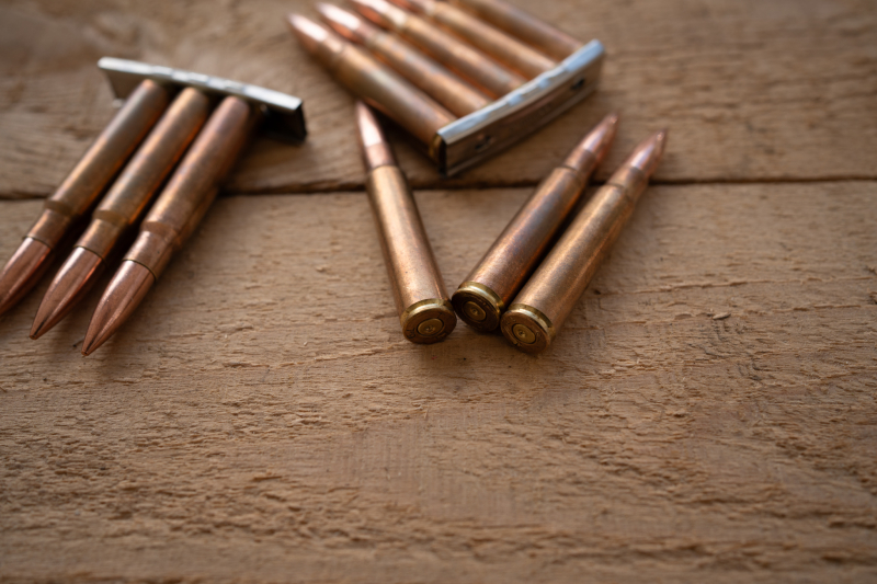 11x 8x57 IS Dekopatronen für K98k / Karabiner 98k auf 2 Ladeclips – Deko / Sammler – Bild 3