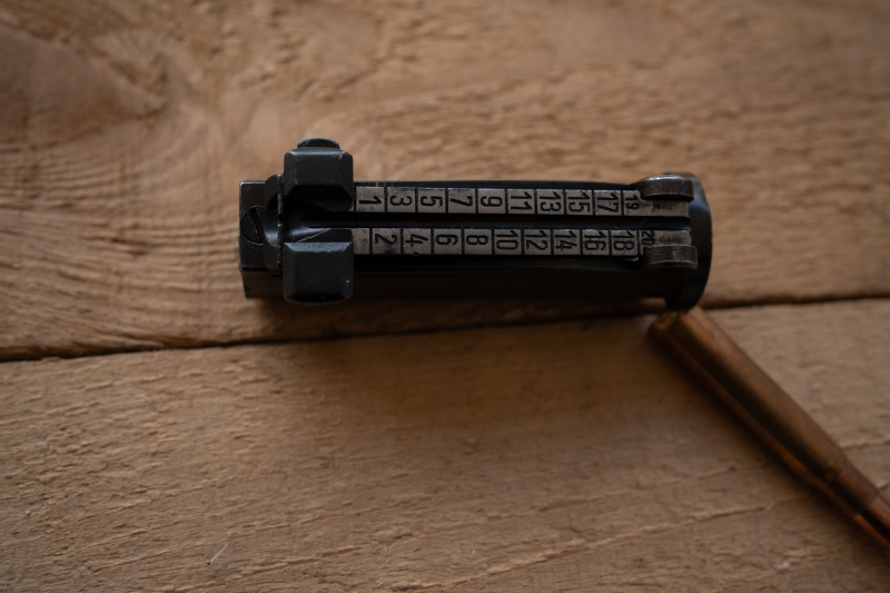 Original K98k Visier komplett (bis auf Visierblattbolzen) – WaA-Abnahmen – Wehrmachtsfertigung – Bild 4