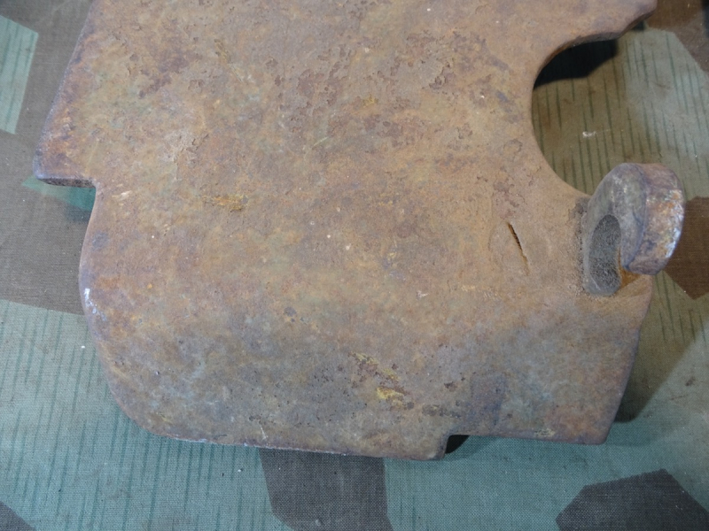 Schutzschild 1. / 2. Weltkrieg für Maxim MG M 1910, ungereinigtes Original – Bild 3