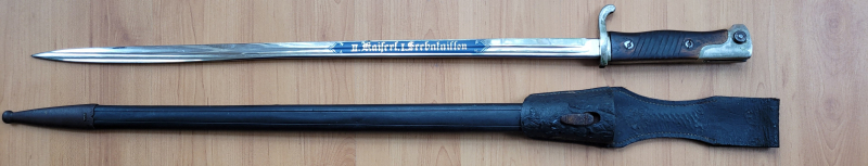 Kaiserliche Marine Bajonett Mod.98 mit Klingenätzung Carl Eickhorn Solingen – Bild 5