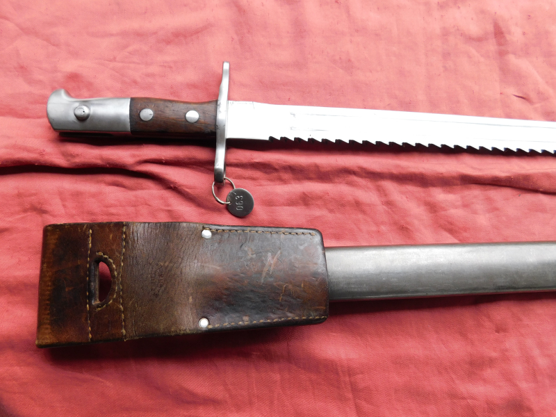 Schweizer Pionierbajonett M1914, super Zusand – Bild 3