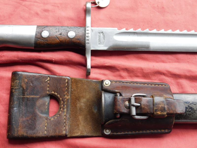 Schweizer Pionierbajonett M1914, super Zusand – Bild 2