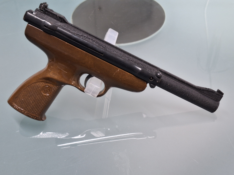 Sammlerrarität Hülsenpfeilpistole Mod. 75 H. Schmidt Ostheim – Bild 3