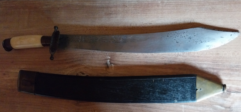 Antikes Österreiches-Jagdschwert -von 1772 mit Elfenbein Griff – Bild 2
