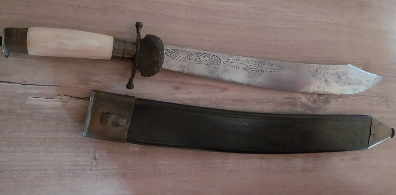 Antikes Österreiches-Jagdschwert -von 1772 mit Elfenbein Griff – Bild 4