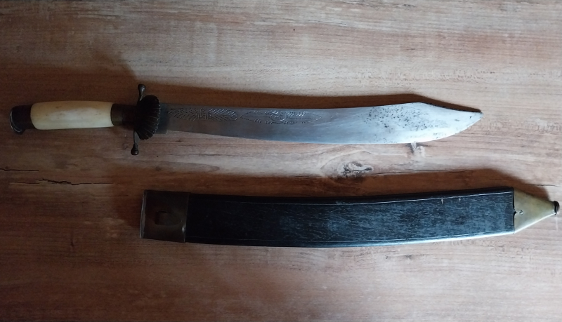 Antikes Österreiches-Jagdschwert -von 1772 mit Elfenbein Griff – Bild 3