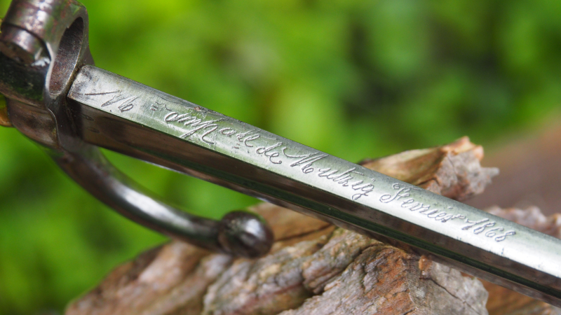 Sammlerstück ! Bajonett Chassepot M1866, "Imperiale de Mutzig" von 1868, mit Truppenstempel ! – nuotrauka 6