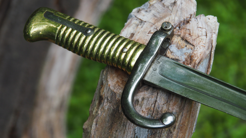 Sammlerstück ! Bajonett Chassepot M1866, "Imperiale de Mutzig" von 1868, mit Truppenstempel ! – nuotrauka 4