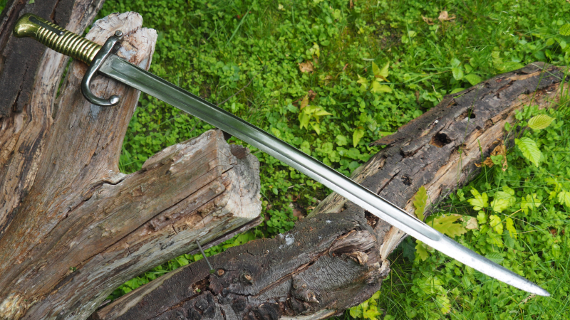 Sammlerstück ! Bajonett Chassepot M1866, "Imperiale de Mutzig" von 1868, mit Truppenstempel ! – nuotrauka 2