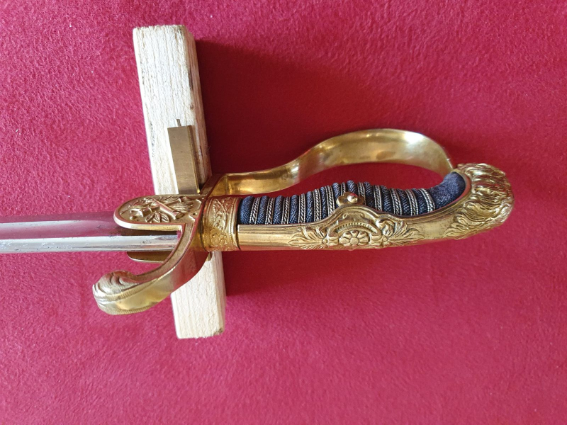 Orig. Sachsen/Preuß. früher Artillerie Löwenkopf Säbel mit Scheide Hersteller W.K.&C. – Bild 6