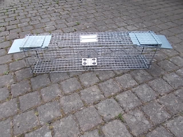 Falle Lebendfalle Fuchs Marder Waschbär usw. Maße: 19 cm X 26 cm X 100 cm no Teile 98 – Bild 3