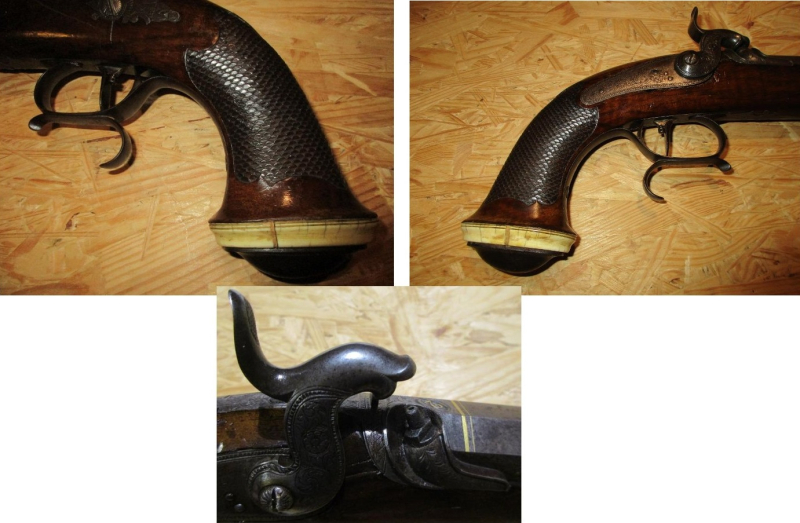 Duell Nr.2 Orig. Perkussionspistole um 1850 Cal.13mm – Bild 5