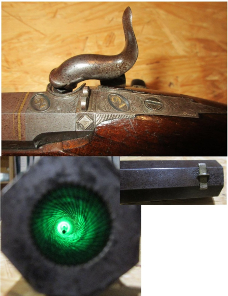 Duell Nr.2 Orig. Perkussionspistole um 1850 Cal.13mm – Bild 3