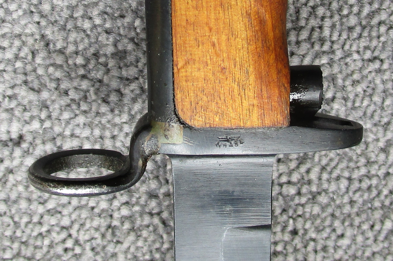 Norwegisches Krag Jörgensen Bajonett Seitengewehr M.1894 mit WaA-Abnahme Wehrmacht Kongsberg mit Kop – obrázek 3