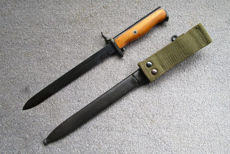 Norwegisches Krag Jörgensen Bajonett Seitengewehr M.1894 mit WaA-Abnahme Wehrmacht Kongsberg mit Kop – obrázek 2