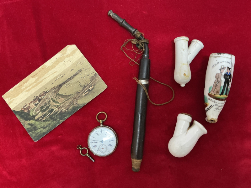 Reservistenpfeife Taschenuhr Postkarte Kaiserliche Marine – imagem 4