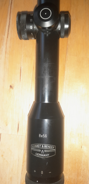 SCHMIDT & BENDER Zielfernrohr 8x56 LP, ohne Schiene, Abs. 4 mit Leuchtpunkt – Bild 3
