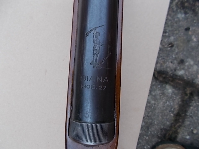 Achtung Sammler schönes altes Diana Mod. 27 Luftgewehr von 1955 ohne F-Zeichen no 98 teile – Bild 2
