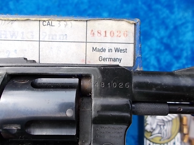 Achtung Sammler Signalrevolver Weihrauch Arminius HW 1 Cal. 9 mm Knall frühe PTB 89-69 no Teile 98 – Bild 5