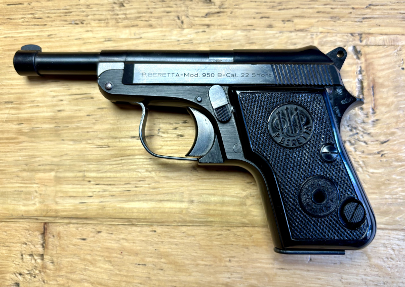 halbautom Pistole & Kipplaufpistole Beretta Taschenpistole Mod. 950 B Sport .22 Short - Sammlerwaffe – Bild 2