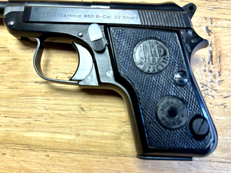 halbautom Pistole & Kipplaufpistole Beretta Taschenpistole Mod. 950 B Sport .22 Short - Sammlerwaffe – Bild 3
