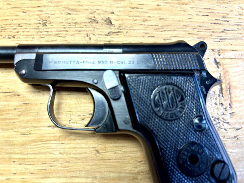 halbautom Pistole & Kipplaufpistole Beretta Taschenpistole Mod. 950 B Sport .22 Short - Sammlerwaffe – Bild 4
