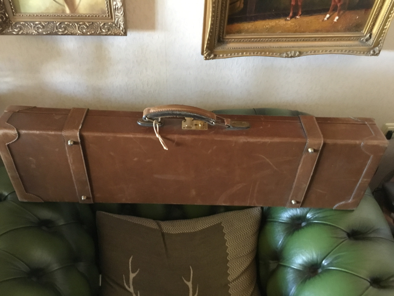 Flintenkoffer Waffenkoffer Gewehrkoffer Leder – Bild 3