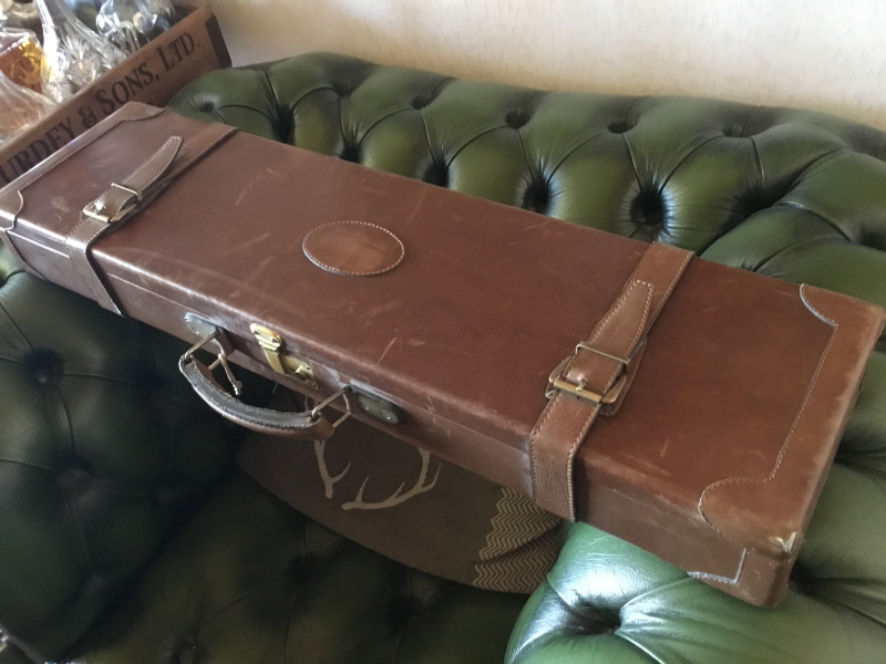 Flintenkoffer Waffenkoffer Gewehrkoffer Leder – Bild 4