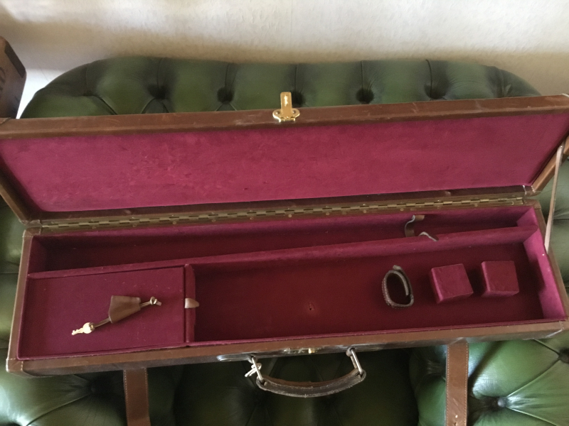 Flintenkoffer Waffenkoffer Gewehrkoffer Leder – Bild 2