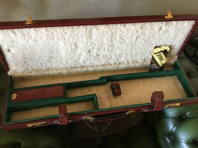 Flintenkoffer Gewehrkoffer Waffenkoffer Leder – imaginea 2