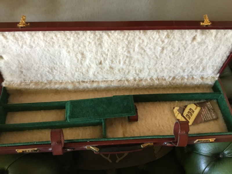 Flintenkoffer Gewehrkoffer Waffenkoffer Leder – imaginea 4