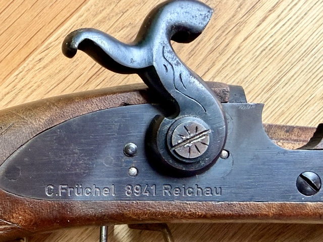 Vorderlader Pistole von Carl Früchel aus Reichau Kal. .31 – Bild 4
