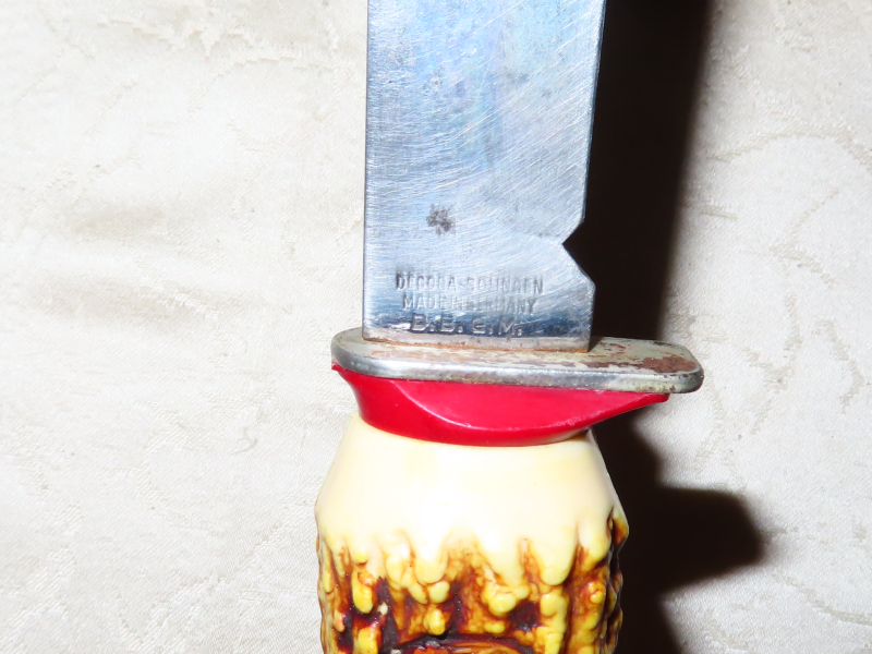 Jagdmesser Hornoptik mit Etui – Bild 4