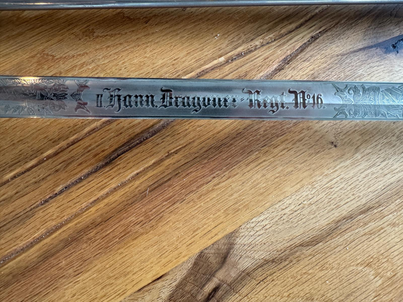 Kavallerie Extradegen KD89 "II Hann. Dragoner Regt. No.16" – Bild 2