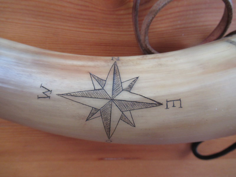 Pulverhorn scrimshaw , Replikat 1776-1790 – Bild 3