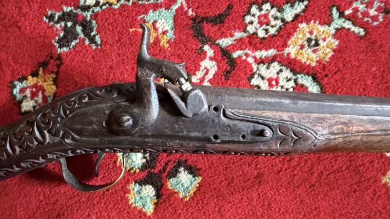 Vorderlader Gewehr Perkussion Antik Verziert arabisch? – billede 3