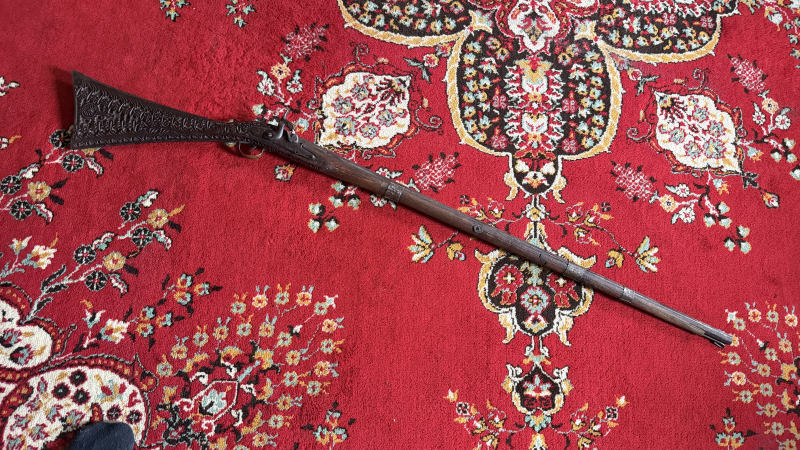 Vorderlader Gewehr Perkussion Antik Verziert arabisch? – billede 2