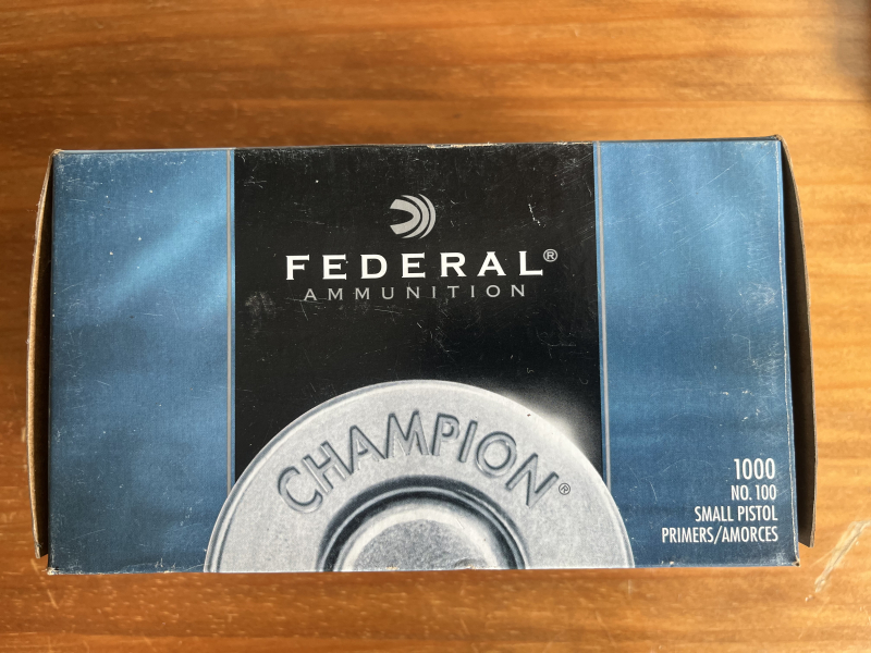 Federal SMALL PISTOL Primer No. 100 – billede 2