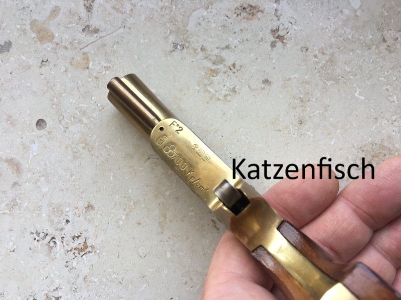 Las Vegas Derringer von Neumann, PTB 490, Kaliber 22 Platz Gas, ungeschossen, ULTRA selten! – Bild 5