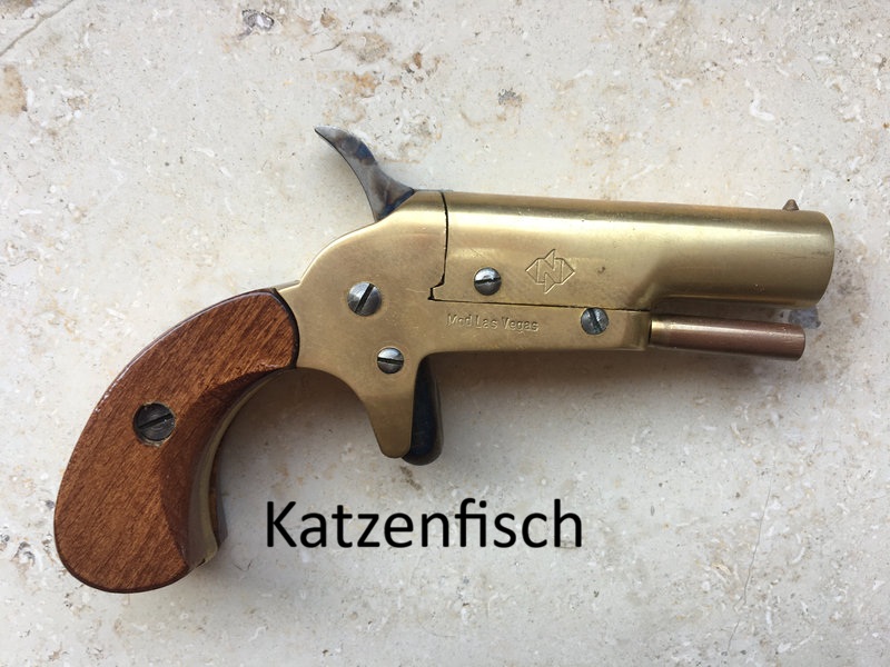 Las Vegas Derringer von Neumann, PTB 490, Kaliber 22 Platz Gas, ungeschossen, ULTRA selten! – Bild 2