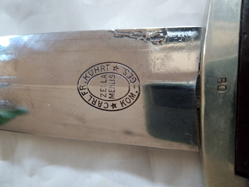 Original XA Dienst Dolch Selten"Kührt Zella Mehlis" – Bild 5