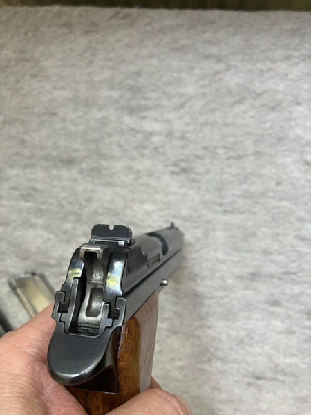 SIG 210 -2 9mm Parabellum Super Target /Fallscheibe Pistole – Bild 5