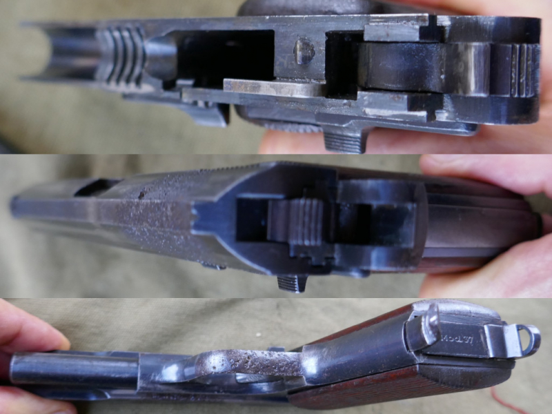 orig. ngl. Femaru P. Mod 37 jhv43 P37 WaA Wehrmacht 7,65 Browning WK2 1943 mit Beschuss .32ACP – obrázek 2