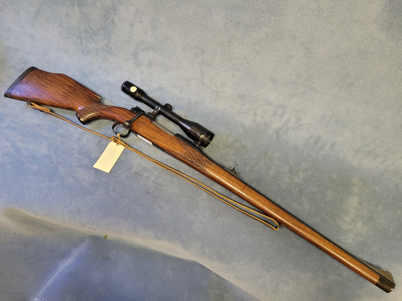 Repetierer 7x64 DWM Mauser Modelo Argentino 1909 mit Wappen Ganzschaft DIASTA 6x42 Dioptrien verstel – Bild 2